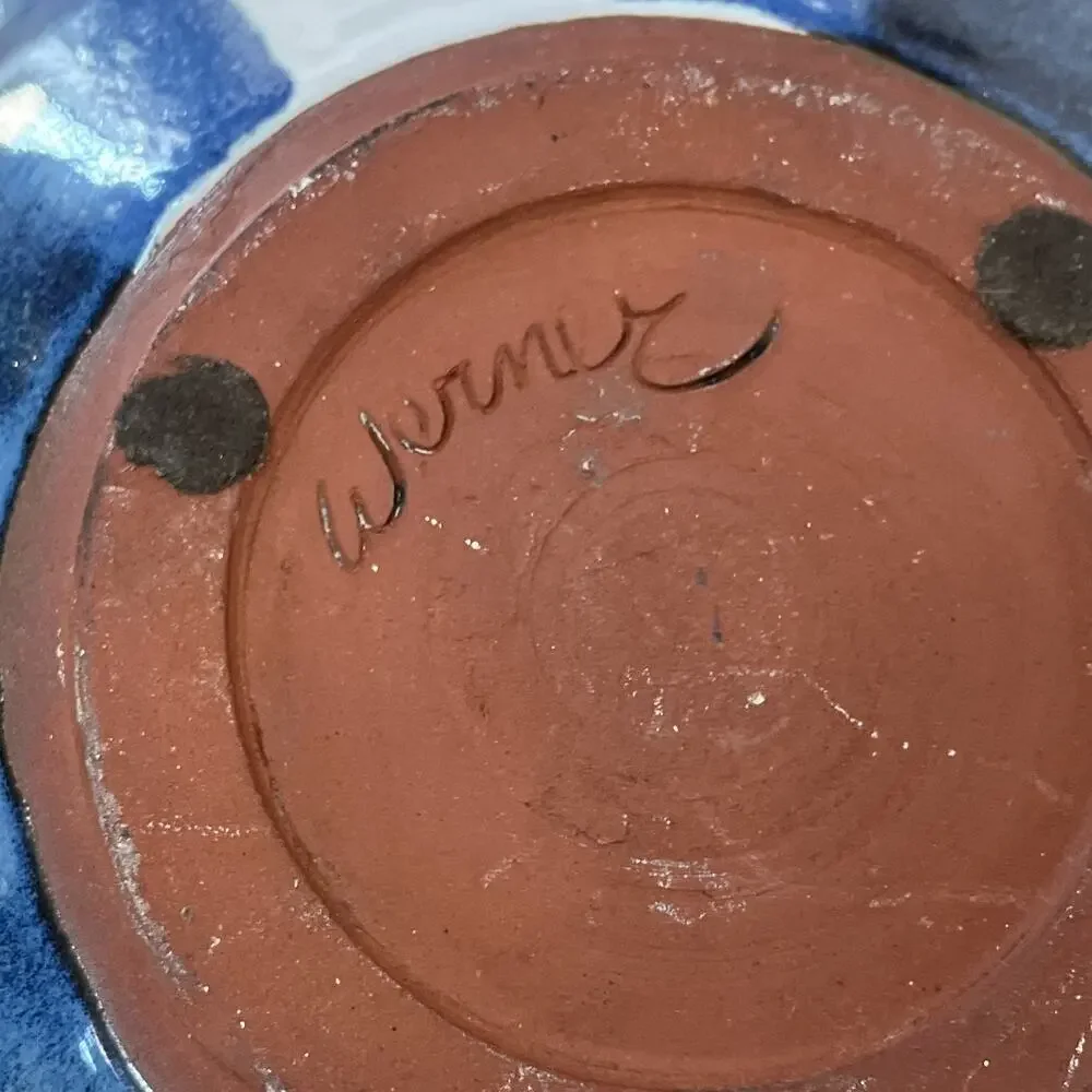 Art Studio Pottery Terracotta Serving Platter 10.25